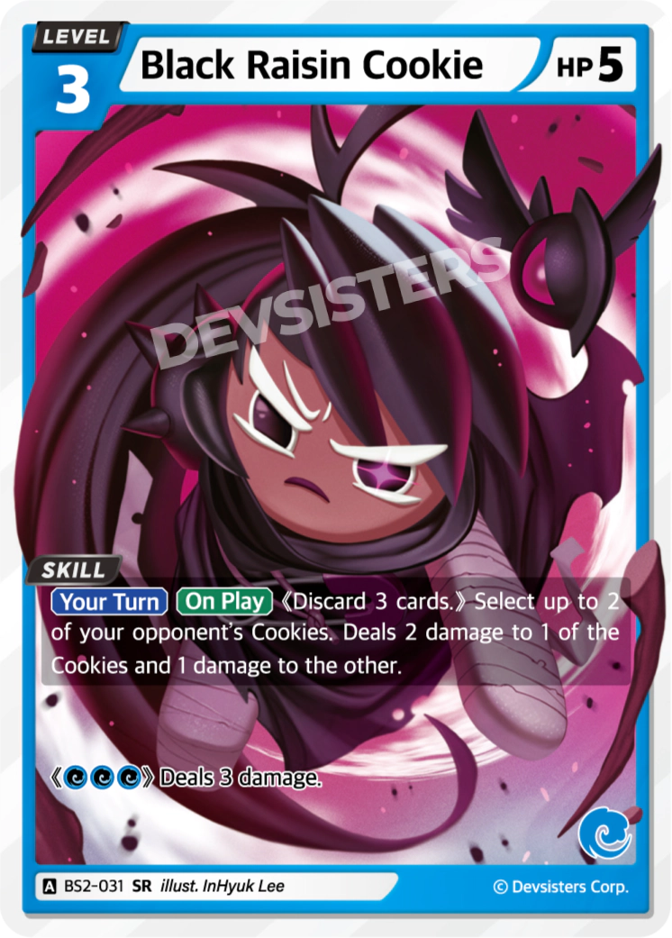 CookieRun TCG - Black Raisin Cookie [BS2-031 SR]