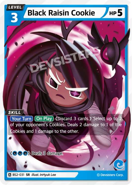 CookieRun TCG - Black Raisin Cookie [BS2-031 SR]