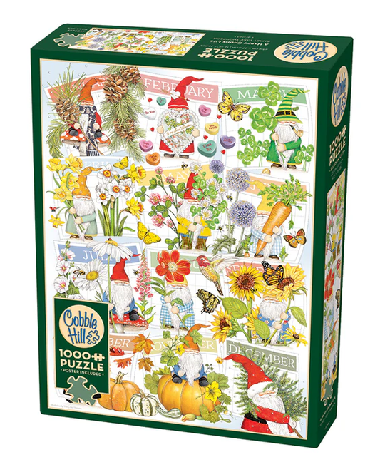 Cobble Hill - A Happy Gnome Life Puzzle (1000 Piece)