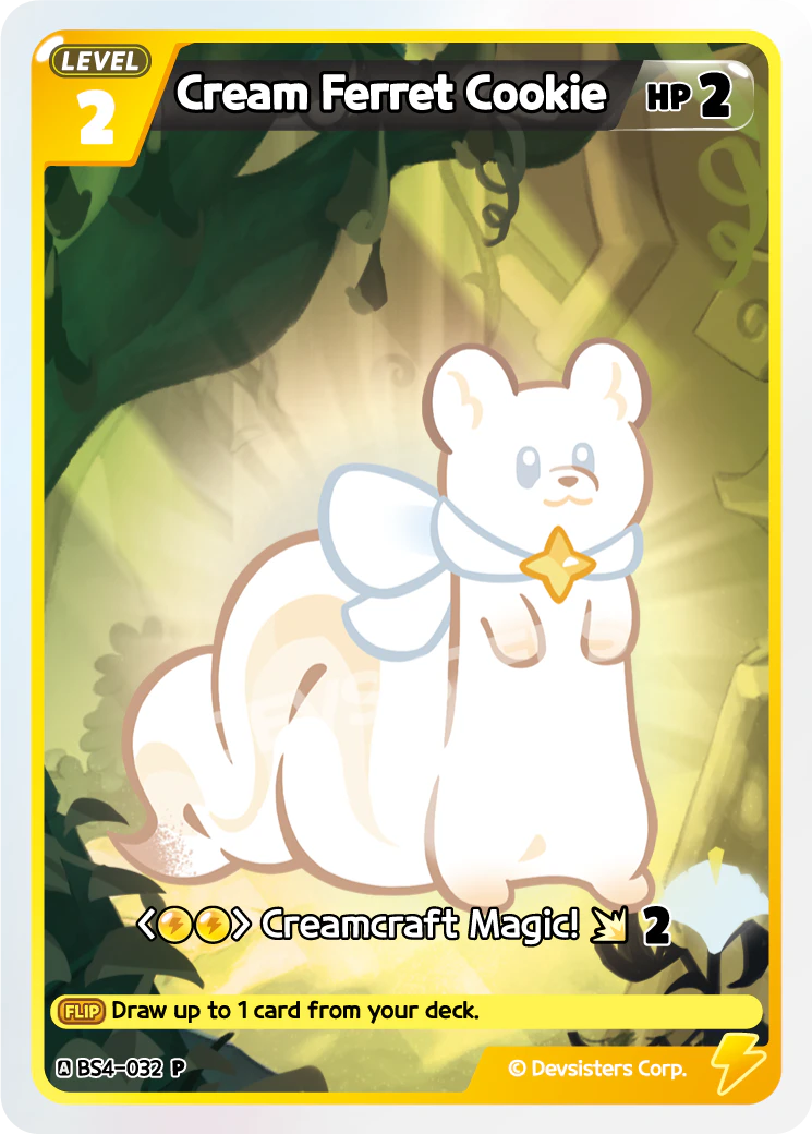 CookieRun TCG - Cream Ferret Cookie [BS4-032 P]