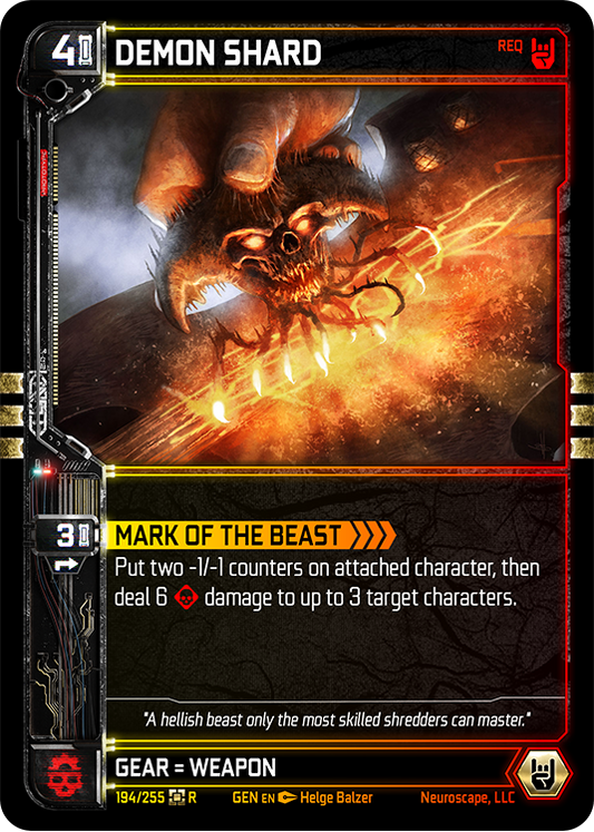 Neuroscape TCG - Demon Shard GEN-194