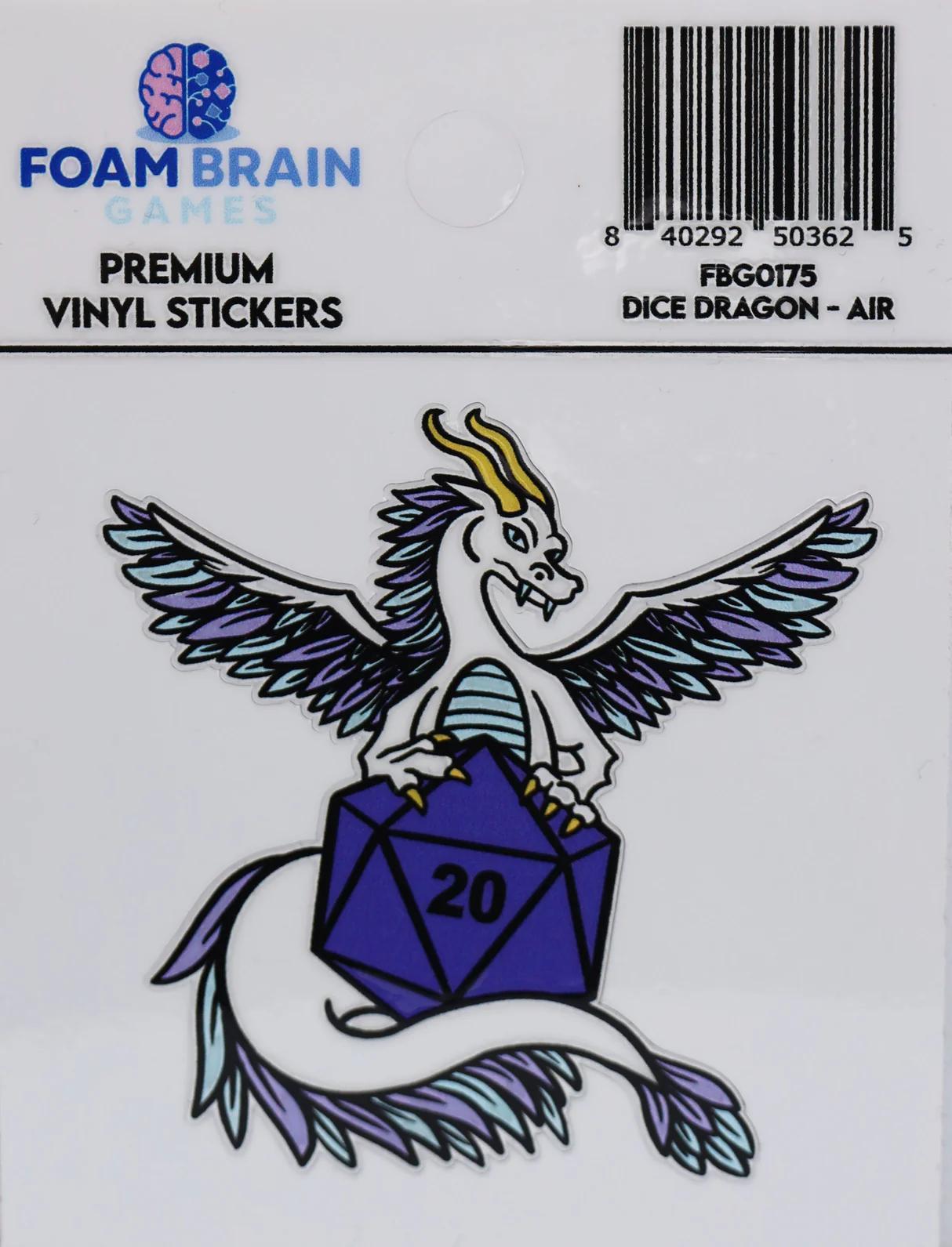 Foam Brain - Dragon Sticker: Air