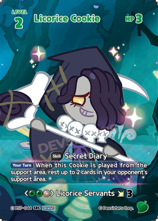 CookieRun TCG - Licorice Cookie [BS7-044 SEC]