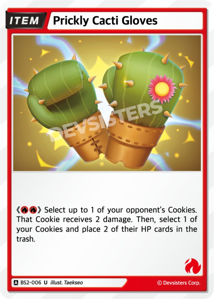 CookieRun TCG - Prickly Cacti Gloves [BS2-006 U]