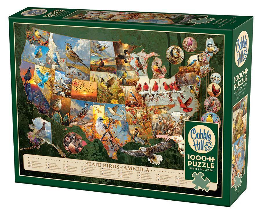 Cobble Hill Puzzles - State Birds of America | 1000 Piece