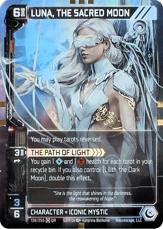 Neuroscape TCG - Luna, The Sacred Moon GEN-139 Foil