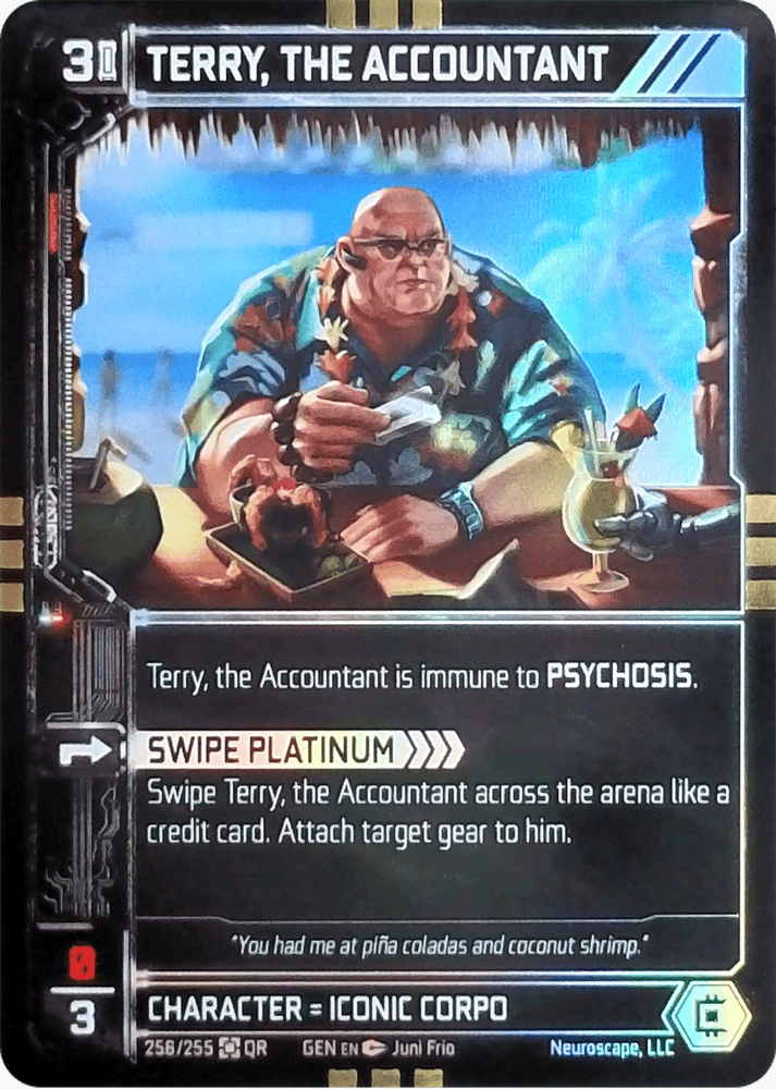 Neuroscape TCG - Terry, The Accountant GEN-256 Foil
