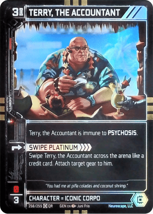 Neuroscape TCG - Terry, The Accountant GEN-256 Foil