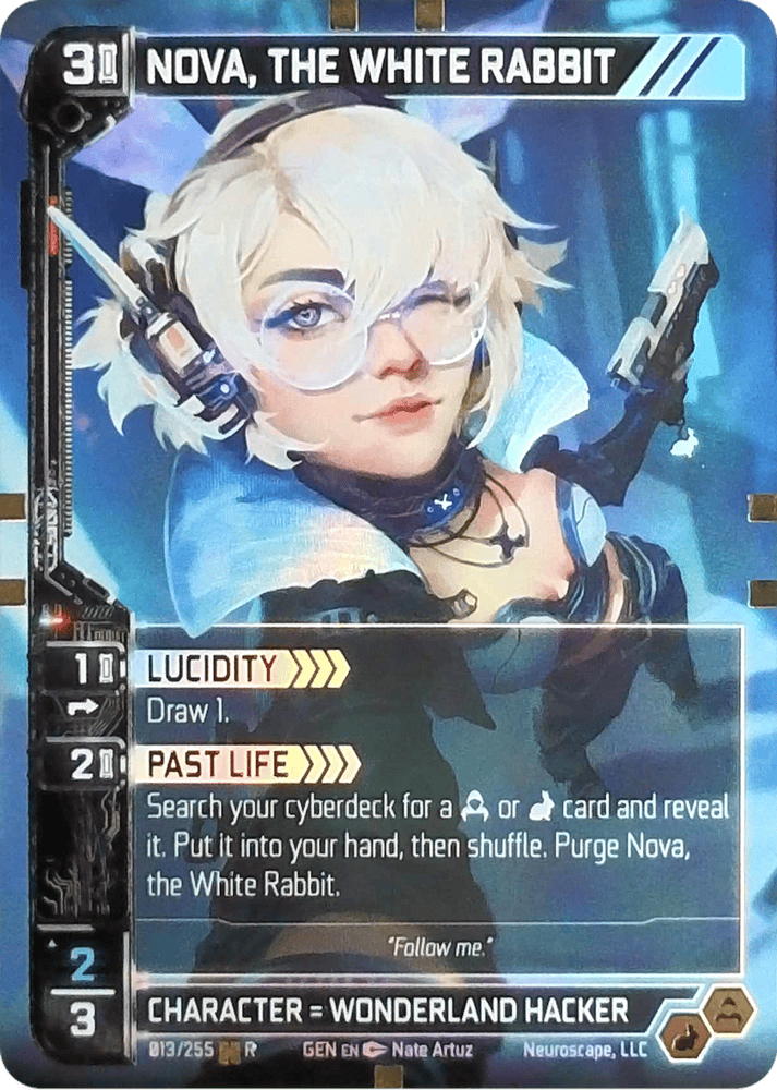 Neuroscape TCG - Nova, The White Rabbit GEN-013 Foil