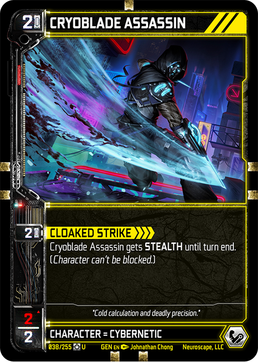 Neuroscape TCG - Cryoblade Assassin GEN-038