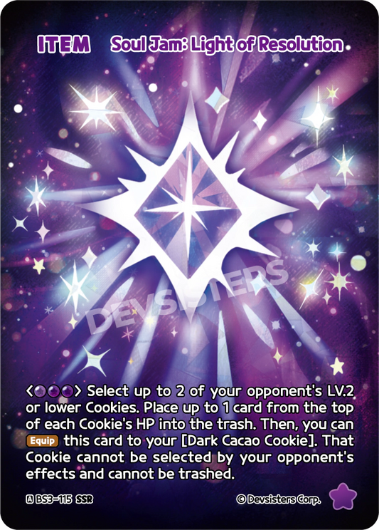 CookieRun TCG - Soul Jam: Light of Resolution [BS3-115 SSR]