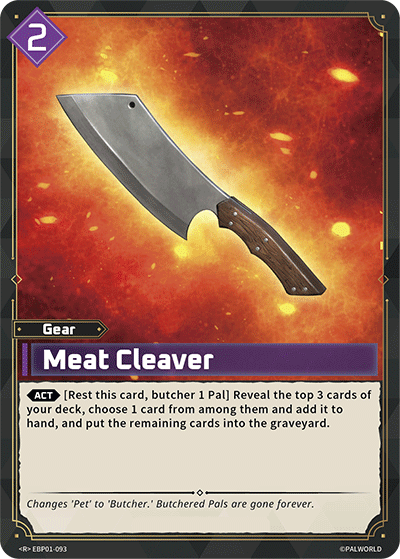 Palworld TCG - Meat Cleaver [EBP01-093R]