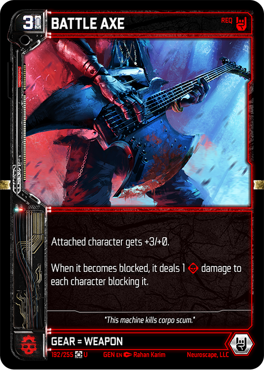 Neuroscape TCG - Battle Axe GEN-192