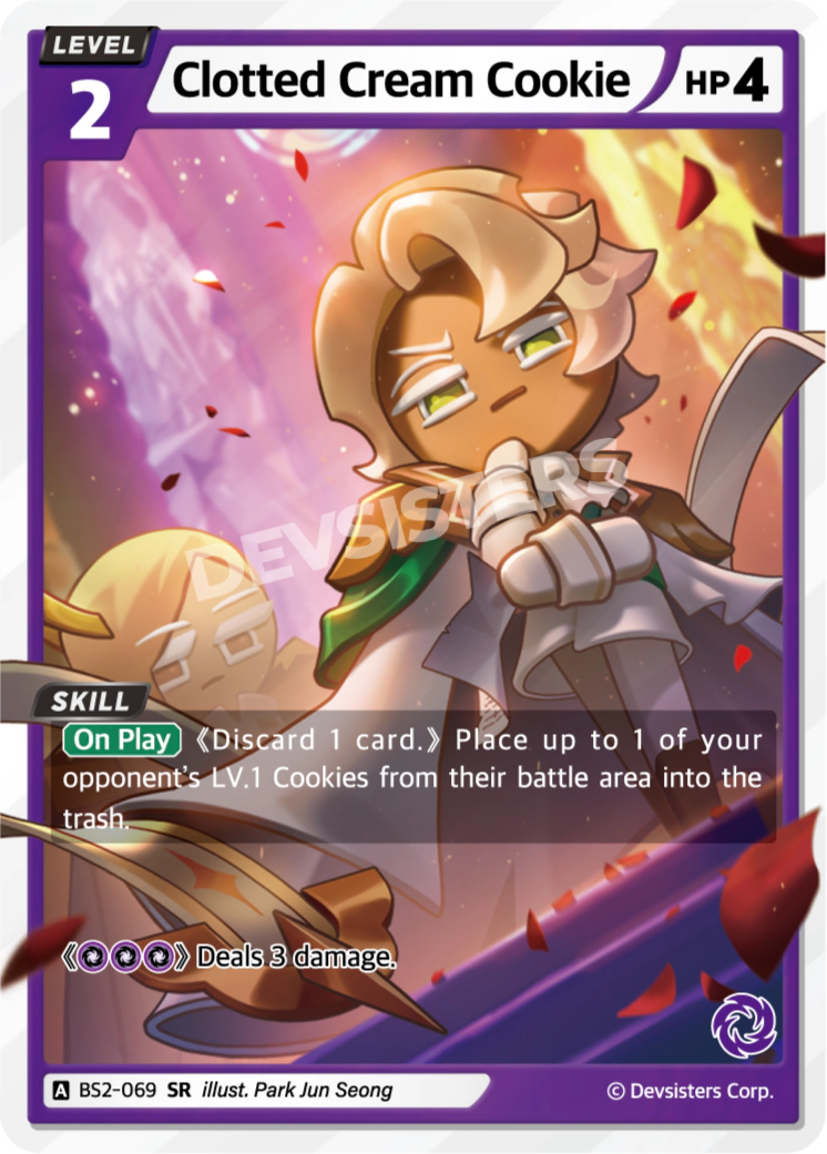 CookieRun TCG - Clotted Cream Cookie [BS2-069 SR]