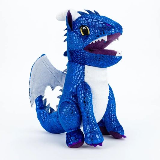 Dragon Plush Dice Bag: Blue