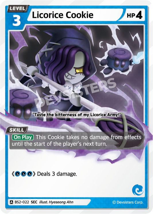 CookieRun TCG - Licorice Cookie [BS2-022 SEC]