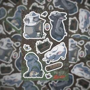 World of Trash - Waterproof Vinyl Sticker Sheets