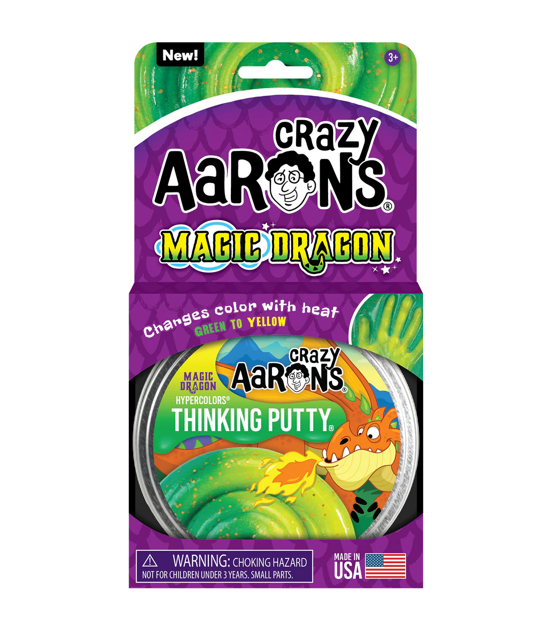 Crazy Aaron's: Magic Dragon - Full Size 4" Thinking Putty Tin