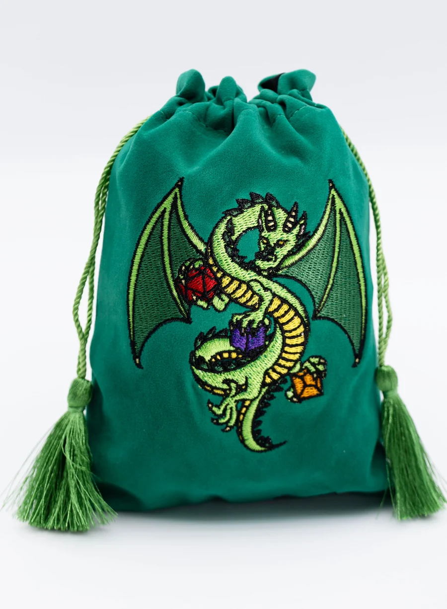 Foam Brain Games - Dice Bag: Green Dragon