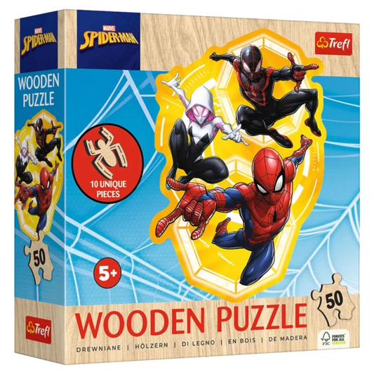 Trefl Wood Craft - Spider-Man Ready in Action (50)