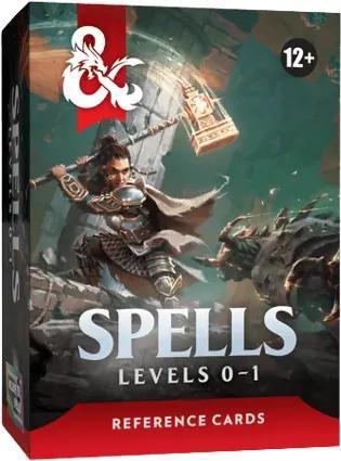 Dungeons & Dragons Reference Cards - Spells Levels 0-1