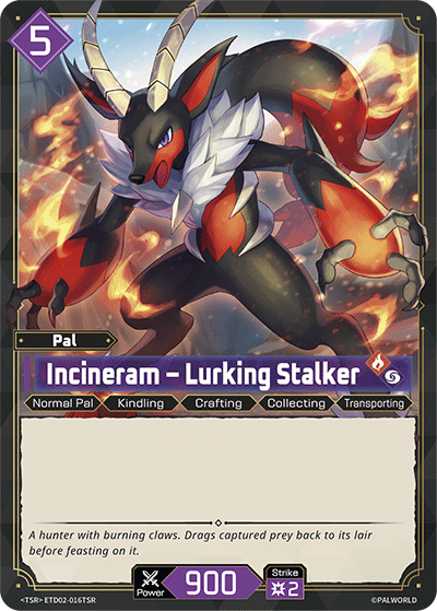 Palworld TCG - Incineram – Lurking Stalker [ETD02-016TSR]