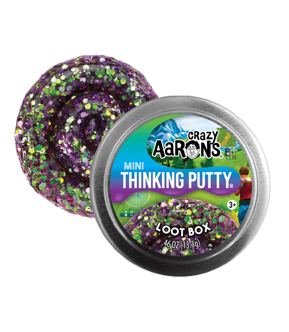 Crazy Aaron's: Loot Box - Mini Thinking Putty Tin (0.47 oz)