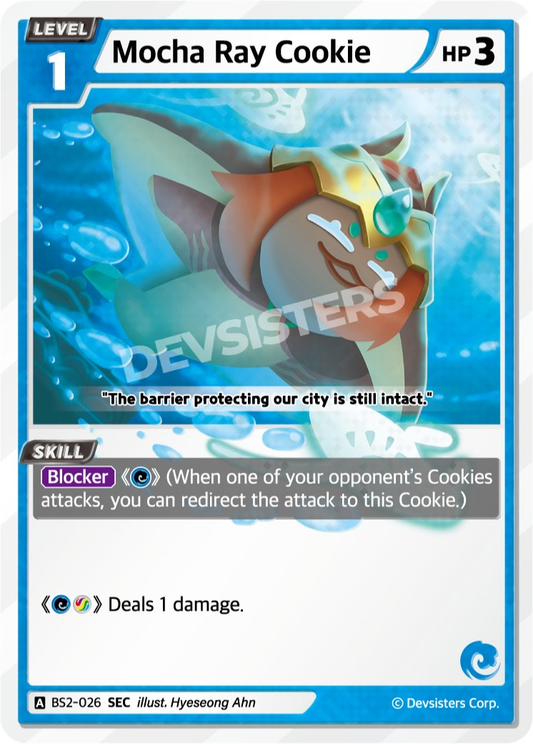 CookieRun TCG - Mocha Ray Cookie [BS2-026 SEC]