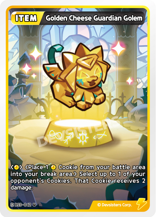 CookieRun TCG - Golden Cheese Guardian Golem [BS3-042 U]