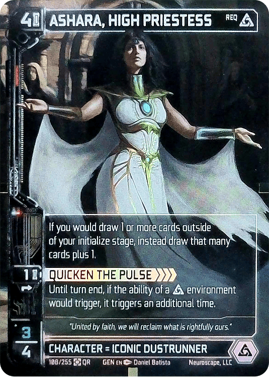 Neuroscape TCG - Ashara, High Priestess GEN-108 Foil