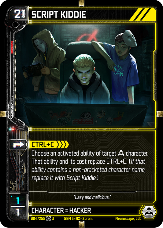 Neuroscape TCG - Script Kiddie GEN-004