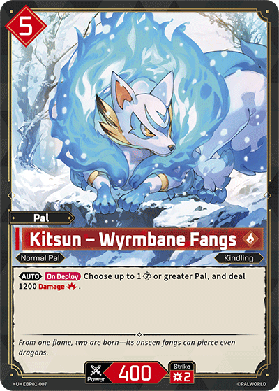 Palworld TCG - Kitsun – Wyrmbane Fangs [EBP01-007U]