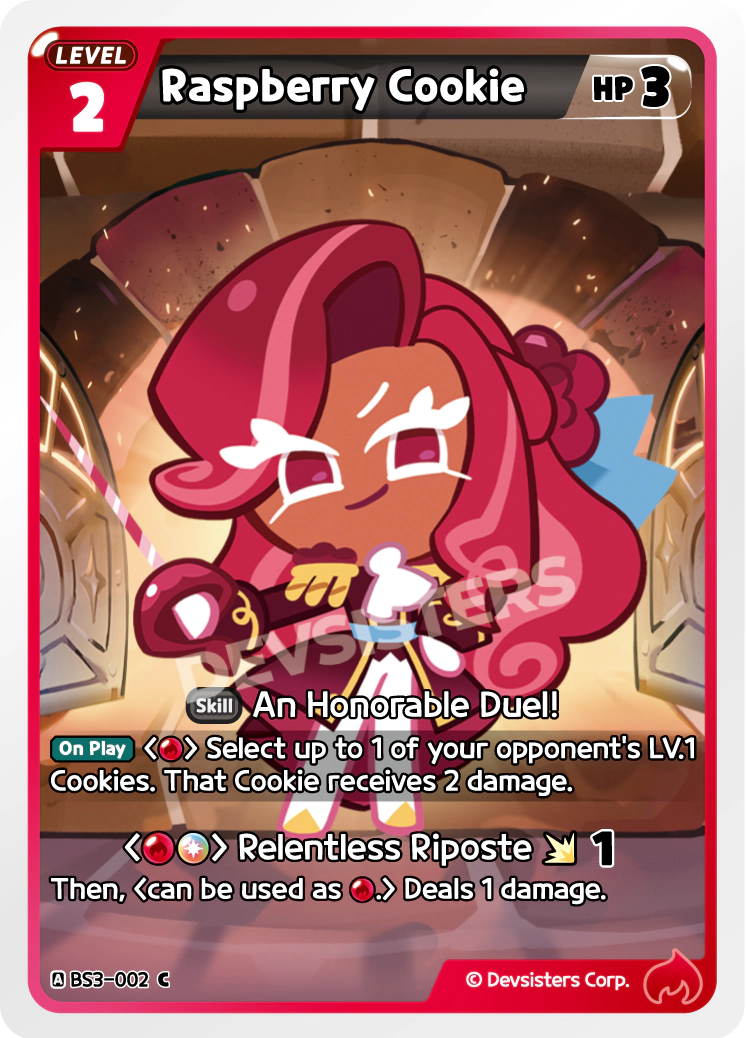 CookieRun TCG - Raspberry Cookies [BS3-002 C]