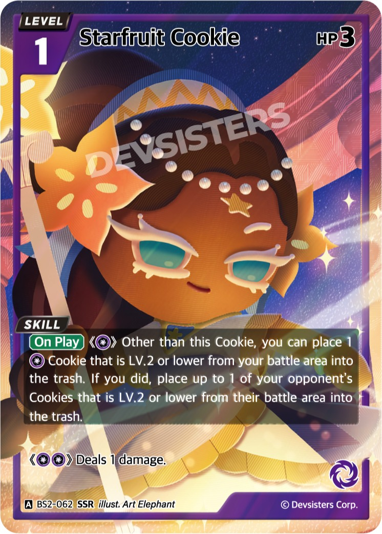 CookieRun TCG - Starfruit Cookie [BS2-062 SSR]