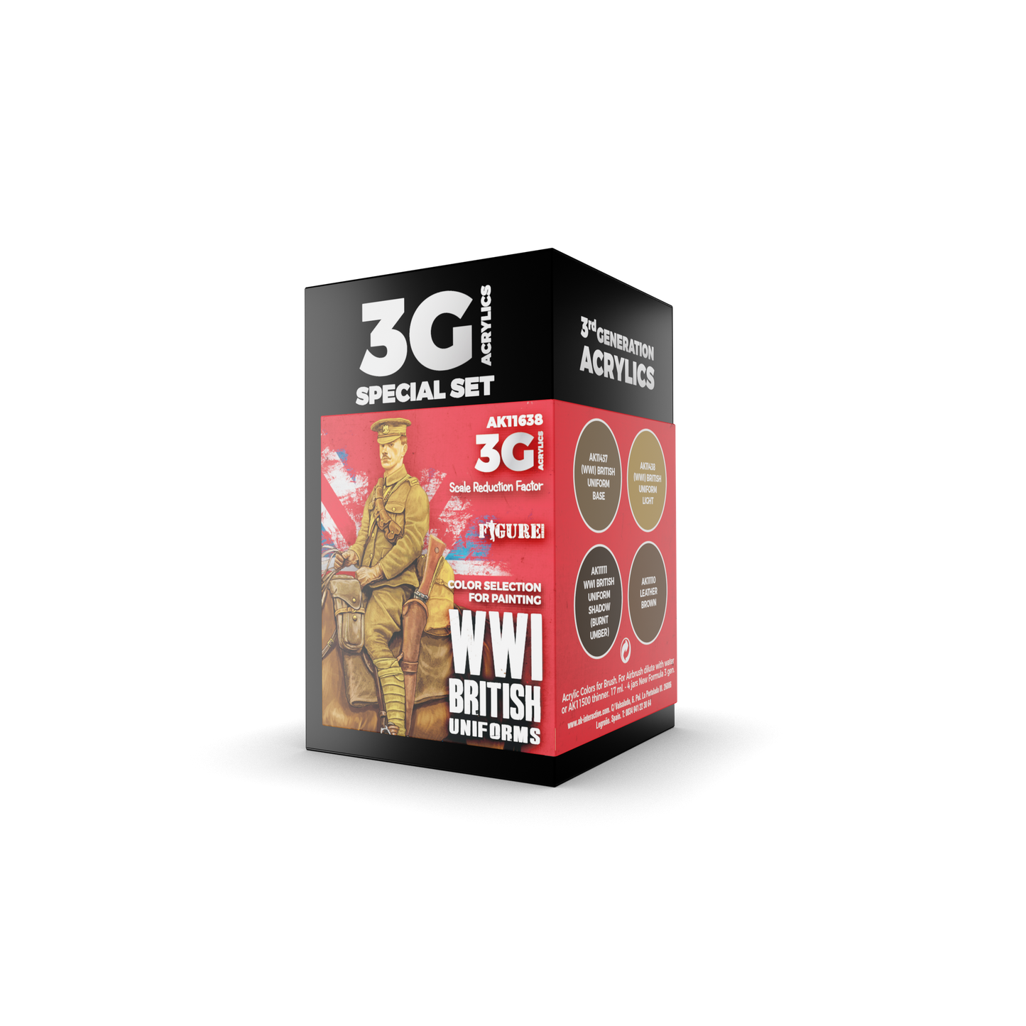 AK Interactive - 3G Special Set: WWI British Uniforms (4ct)