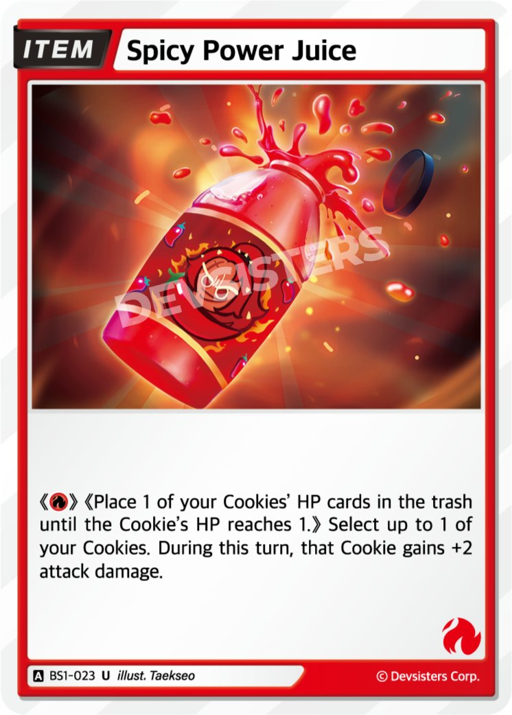 CookieRun TCG - Spicy Power Juice [BS1‑023 U]