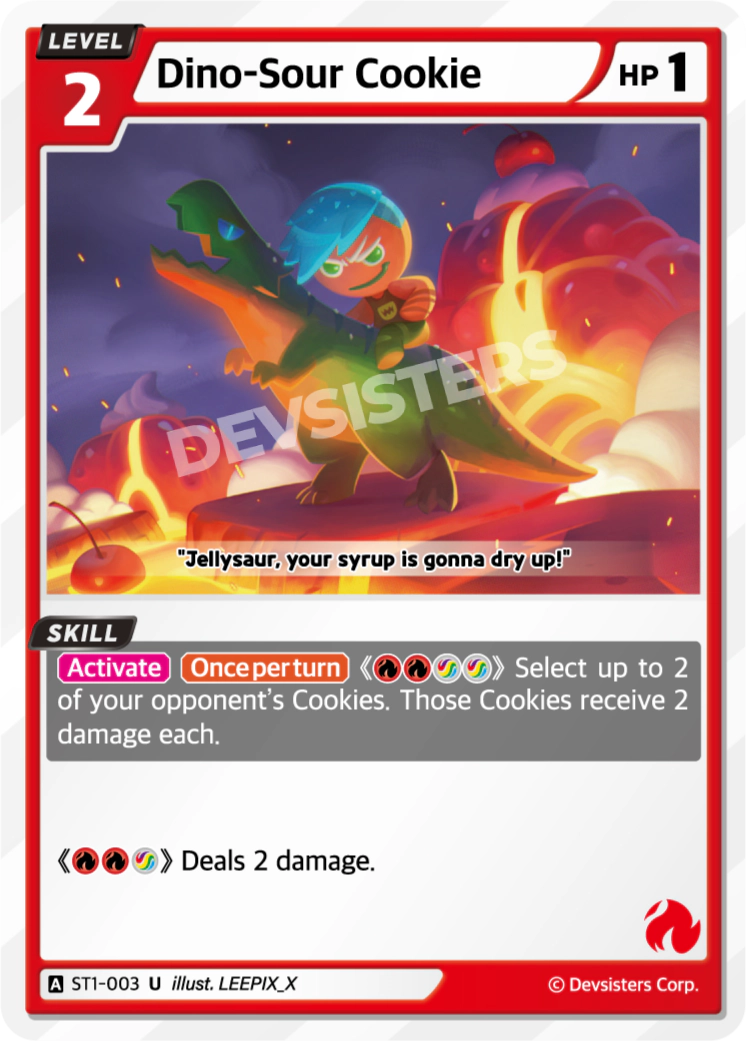 CookieRun TCG - Dino-Sour Cookie [ST1-003 U]