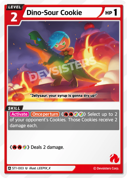 CookieRun TCG - Dino-Sour Cookie [ST1-003 U]
