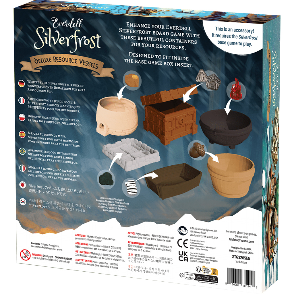 Everdell Silverfrost Deluxe Resource Vessels