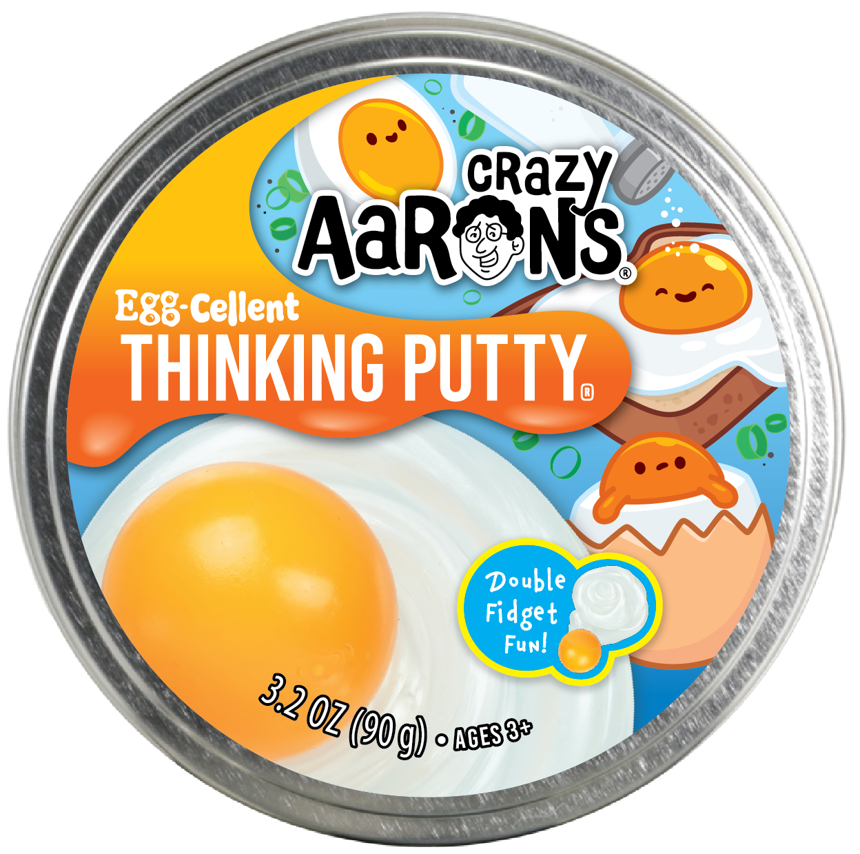 Crazy Aaron's: Eggcellent - Full Size 4" Thinking Putty Tin