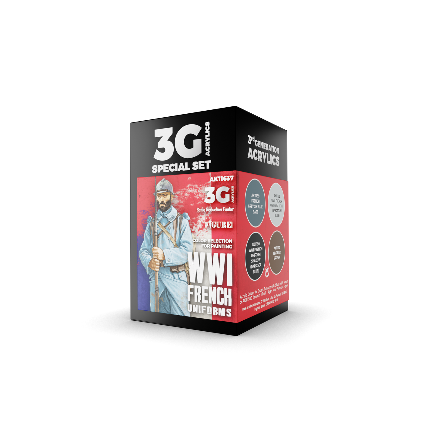 AK Interactive - 3G Special Set: WWI French Uniforms (4ct)