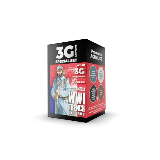 AK Interactive - 3G Special Set: WWI French Uniforms (4ct)