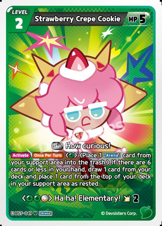 CookieRun TCG - Strawberry Crepe Cookie [BS7-049 U]