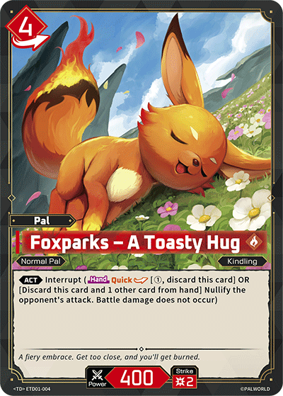 Palworld TCG - Foxparks – A Toasty Hug [ETD01-004TD]