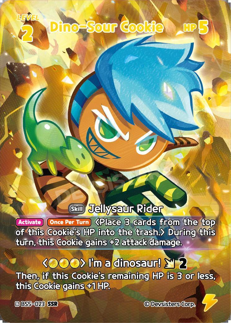 CookieRun TCG - Dino-Sour Cookie [BS5-023 SSR]