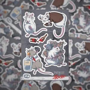 World of Trash - Waterproof Vinyl Sticker Sheets