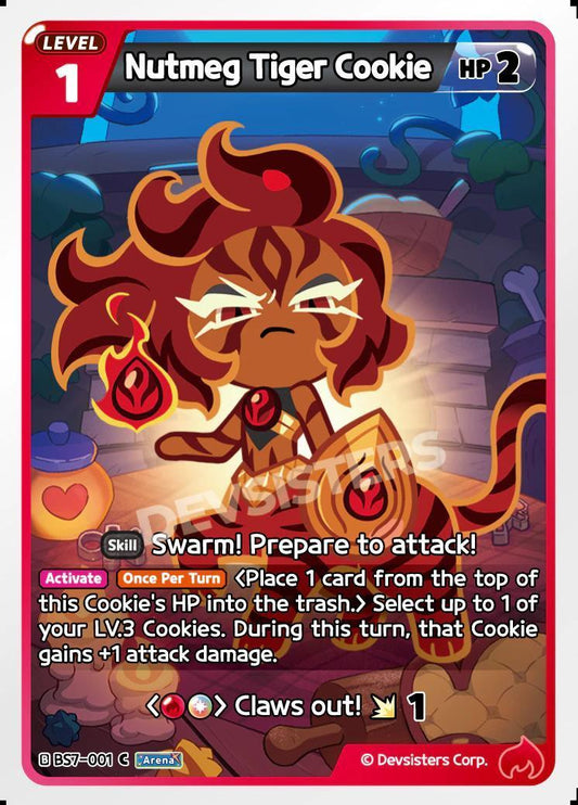 CookieRun TCG - Nutmeg Tiger Cookie [BS7-001 C]