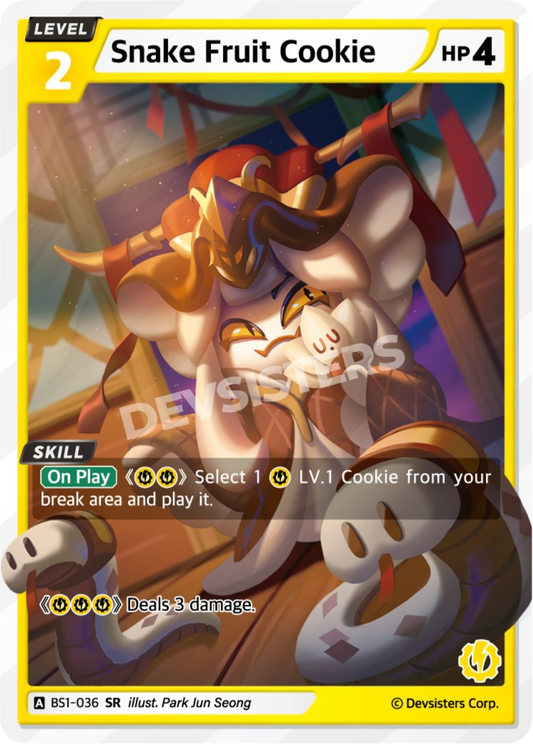CookieRun TCG - Snake Fruit Cookie [BS1‑036 SR]