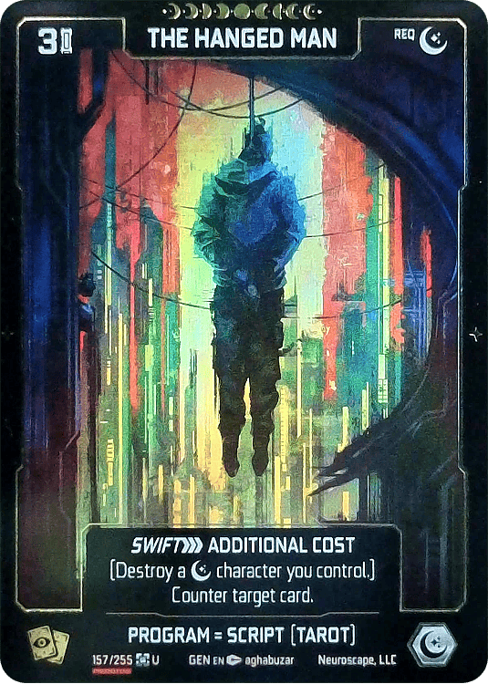 Neuroscape TCG - The Hanged Man GEN-157 Foil