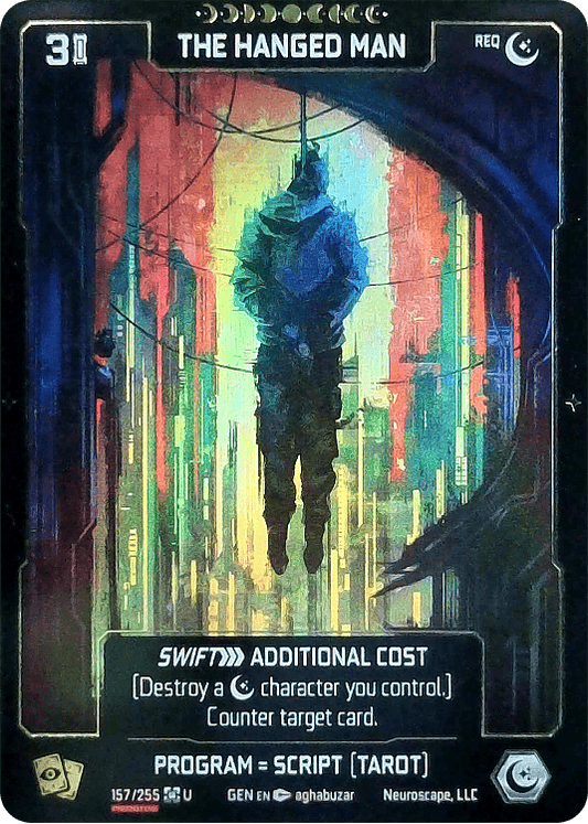 Neuroscape TCG - The Hanged Man GEN-157 Foil